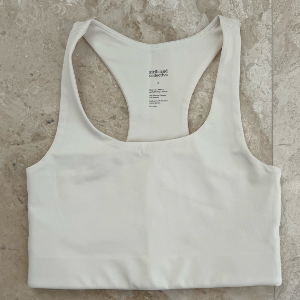 Girlfriend Collective Paloma bra NWOT ivory